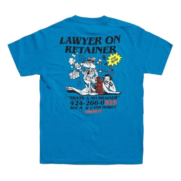 Open 925 Men's T-shirt Lawyer on Retainer Turquoise Unisex - Picture 1 of 4